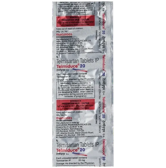 telmiduce 20mg tablet 10's